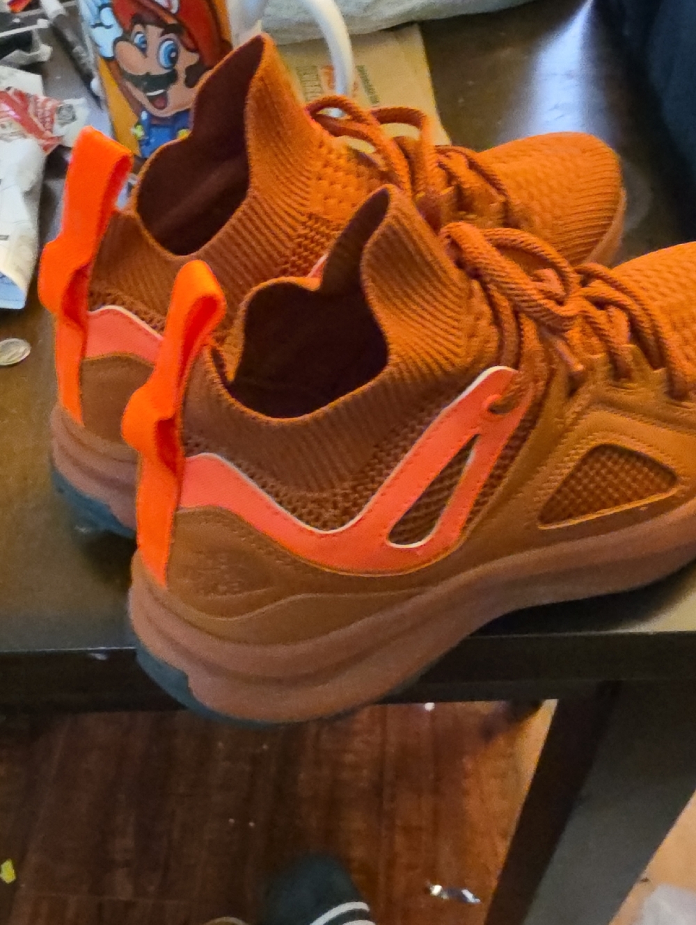 The North Face Orange Knit Women's Sneakers